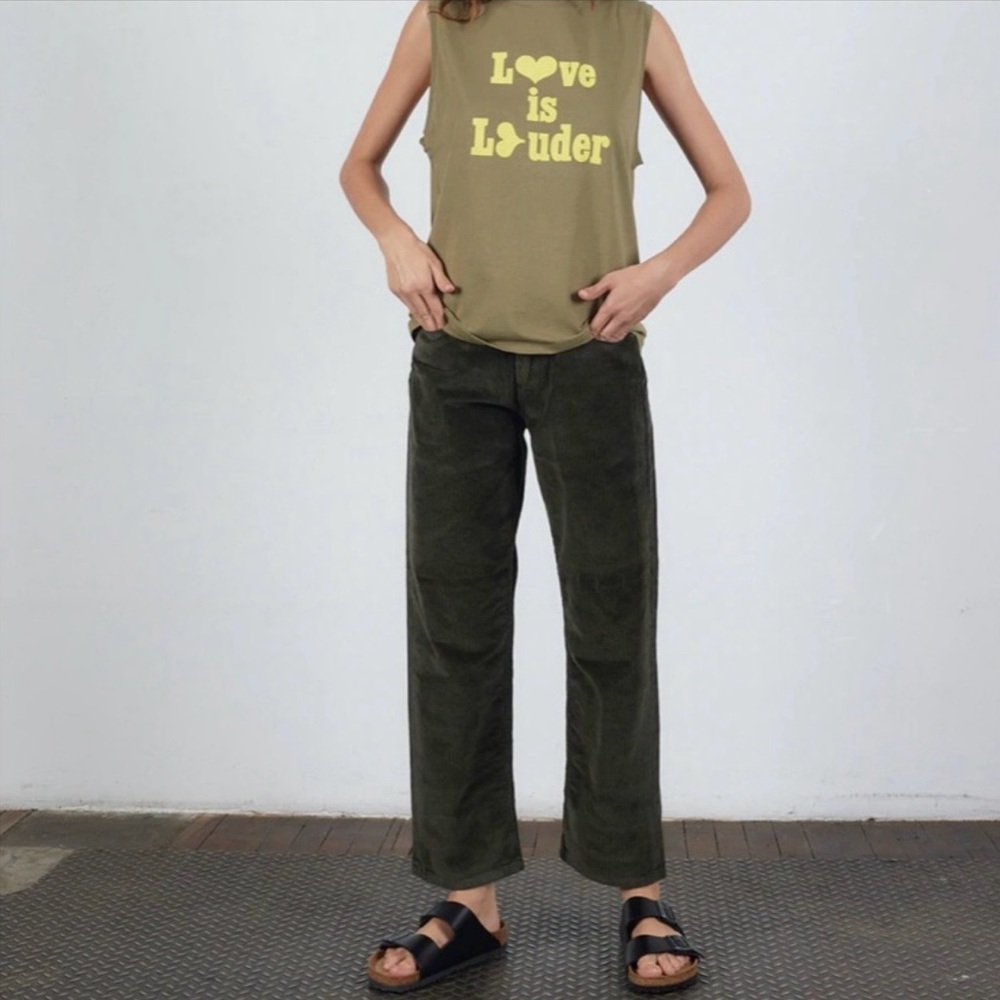 6397 495 Corduroy Jeans in Olive